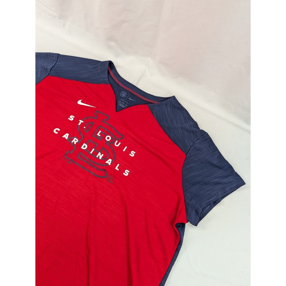 St Louis Cardinals Nike Baseball Dri-fit Long Sleeve Neck Jersey Shirt XXL Women